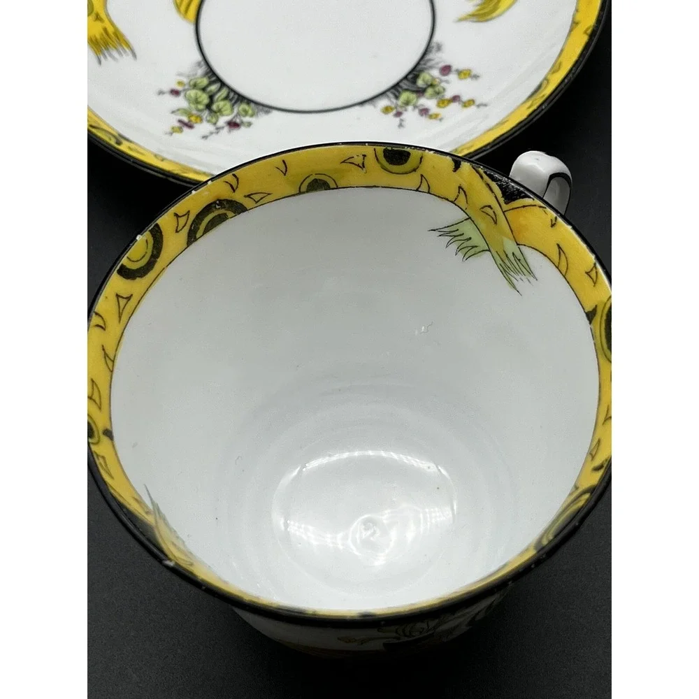 Rare Antique 1920 Melba Bone China DOLLY VARDEN Cup and Saucer Set
